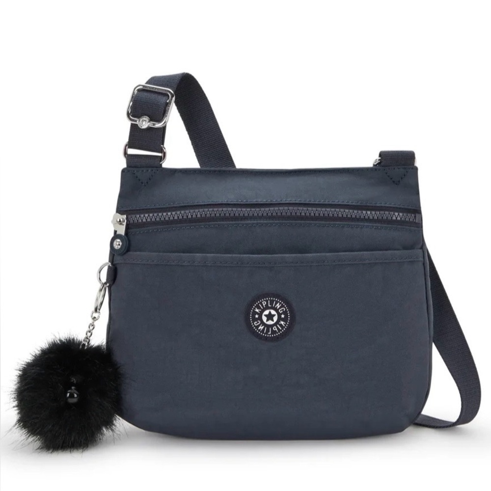 Like New Kipling Emmylou Crossbody Bag Dark Grey